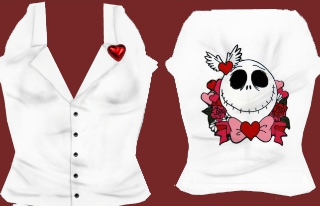 Valentine Skull Chemise