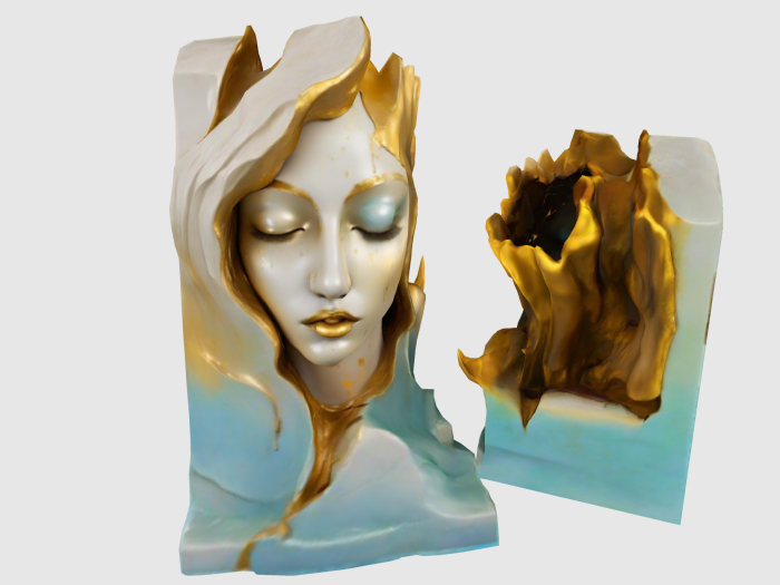 Awakening Female Statue Planter FULL PERM