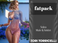 TORI TORRICELLI // Solea Mules & Anklet // FATPACK