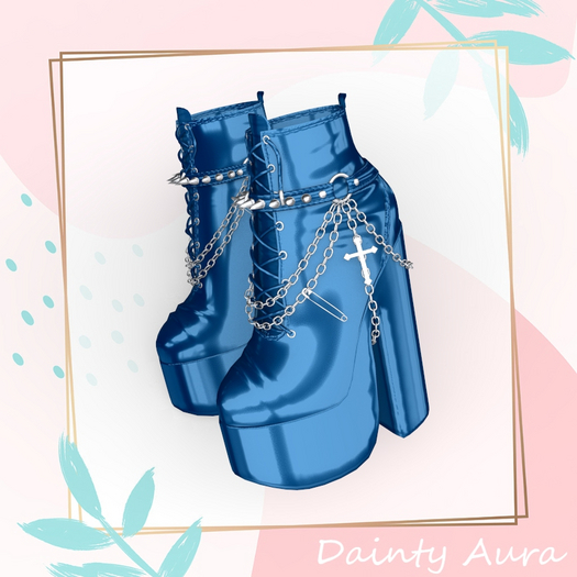 Blue Ankle Boots REBORN