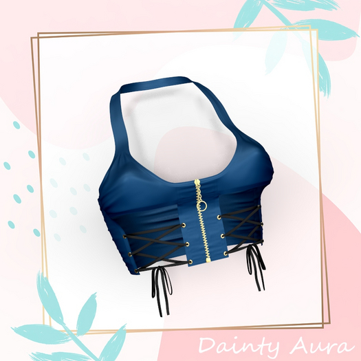 Navy Cage Top Waifu
