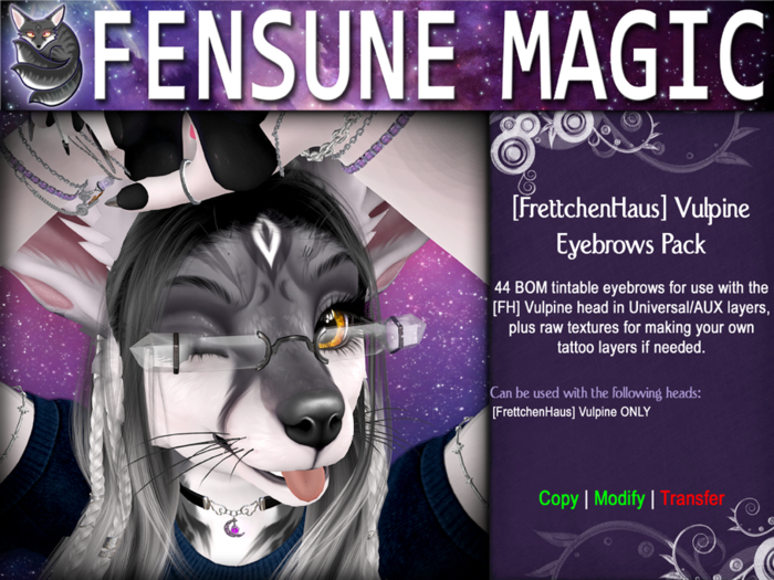 .:FM:. FH Vulpine Eyebrows Pack