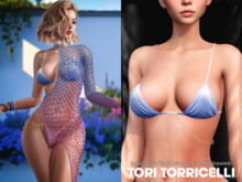 TORI TORRICELLI // Solea Bikini Top // Babyblue