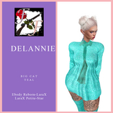 Delannie Big Cat Teal