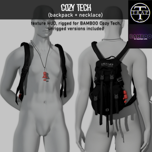 [TRAP] Cozy Tech Backpack + Necklace