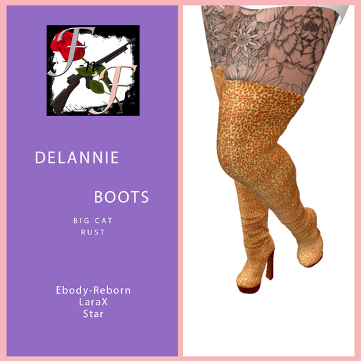 Delannie Boots Big Cat Rust