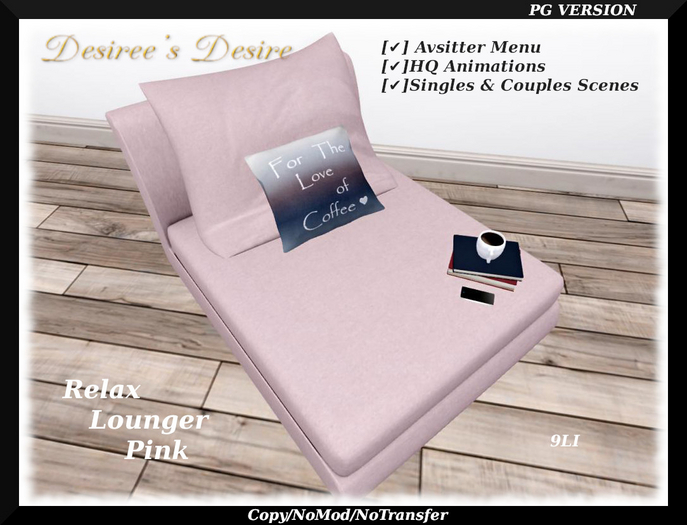 Relax Lounger Pink- PG