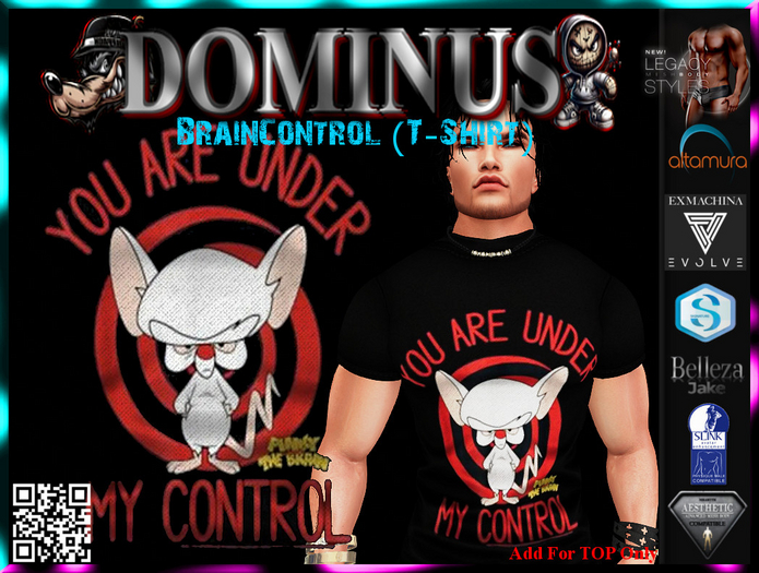 Second Life Marketplace - ~DOMINUS~BrainControl (T-Shirt) (ADD)