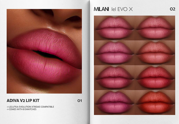 MILANI - "ADIVA V2" LIP KIT / DEMO
