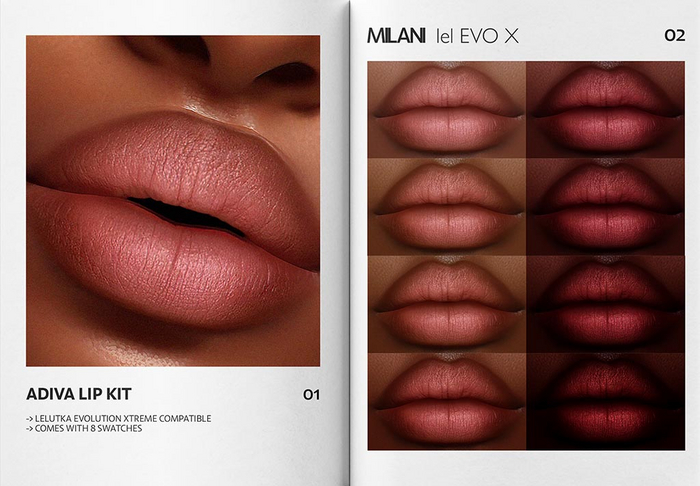 MILANI - "ADIVA" LIP KIT / DEMO