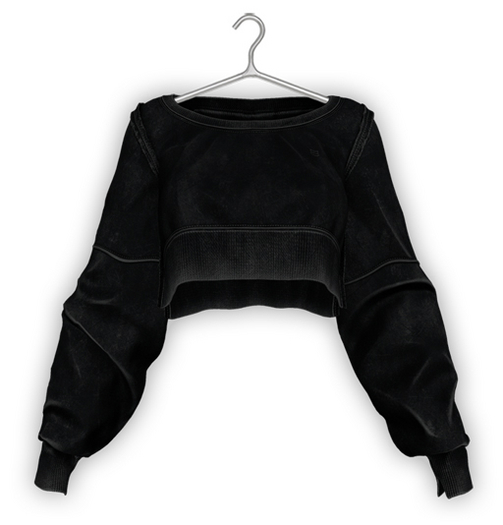 erratic / meadow - sweater / black (Maitreya LaraX, Lara PetiteX / Legacy Classic + Perky / eBody Reborn)