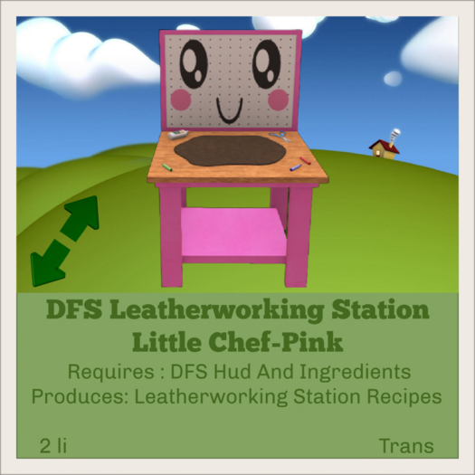 DFS Leatherworking Station - Little Chef - Pink