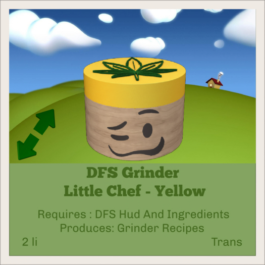 DFS Grinder - Little Chef - Yellow