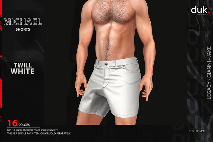 [DUK] - Michael Shorts // - Twill #White -Wear