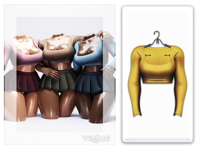 Vague. Raven Top II - Mustard -