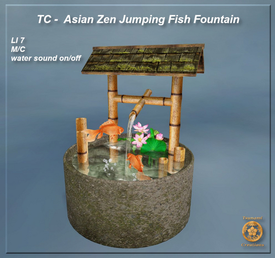 TC -  Asian Zen Jumping Fish Fountain