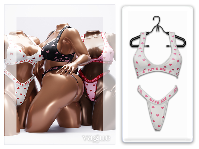 Vague. Bite Me Set - W.Pink -