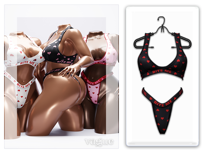 Vague. Bite Me Set - B.Red -