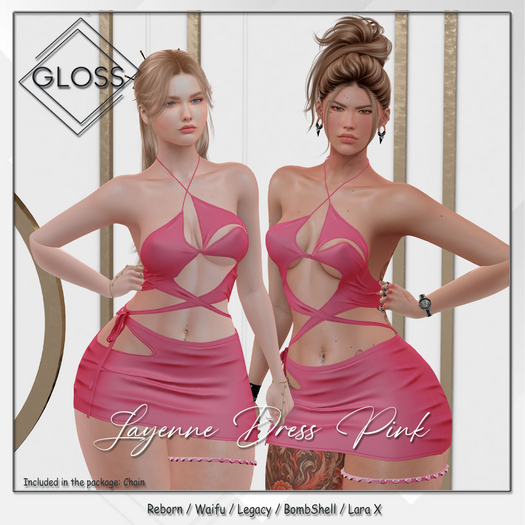 *Gloss* Layenne Dress Pink