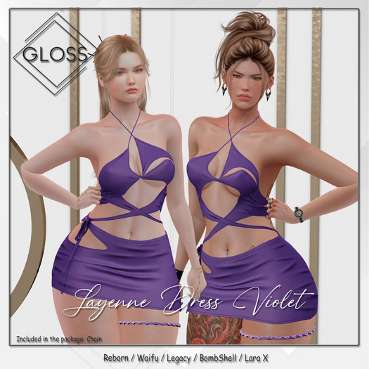 *Gloss* Layenne Dress Violet