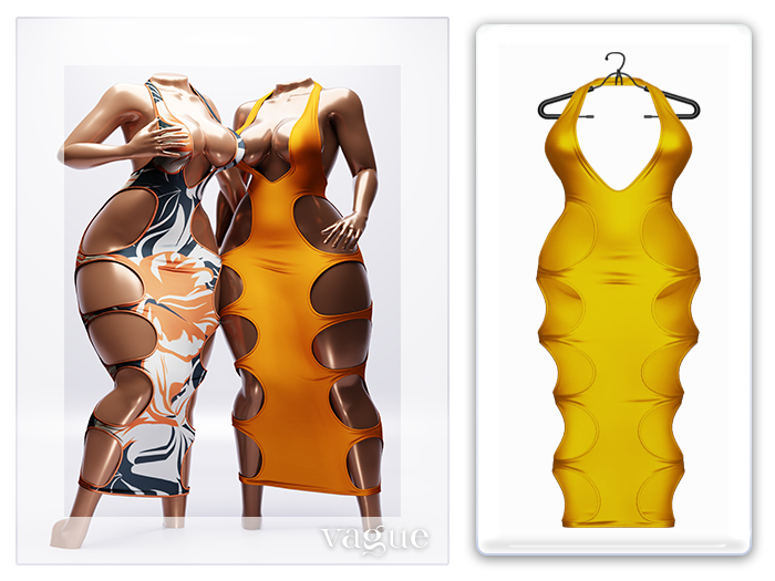 Vague. Lay Dress - Yellow -