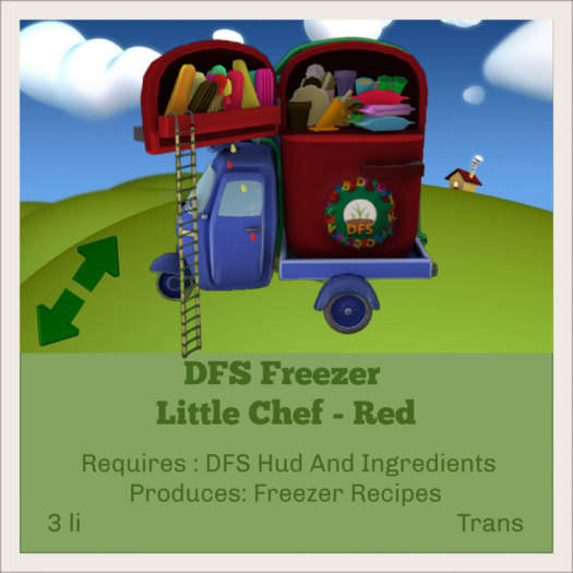 DFS Freezer - Little Chef - Red