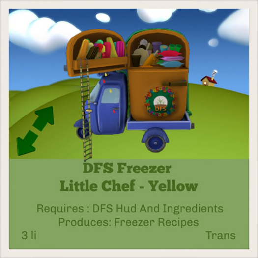 DFS Freezer - Little Chef - Yellow