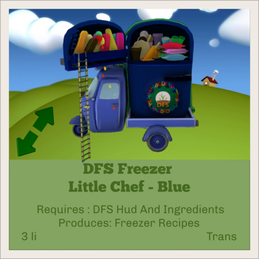 DFS Freezer - Little Chef - Blue