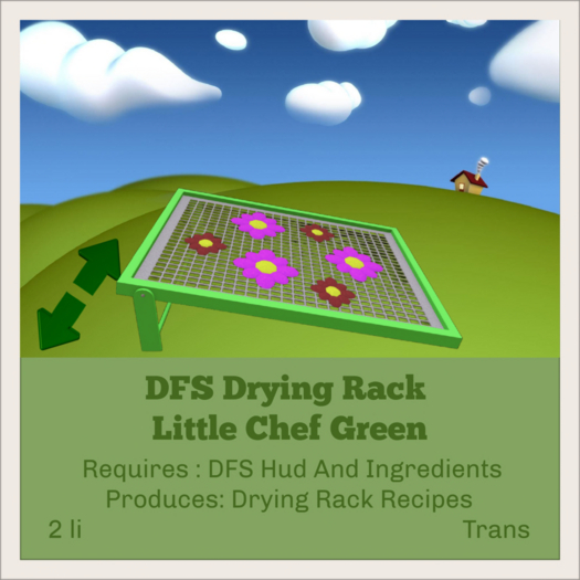 DFS Drying Rack - Little Chef Green