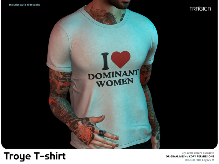 TRAGICA - Troye Shirt [DOMINANT WOMEN]