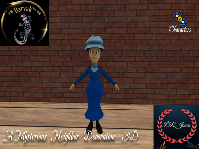 Barvak™ - A Mysterious Neighbor - 3D character - Decoration - Mesh