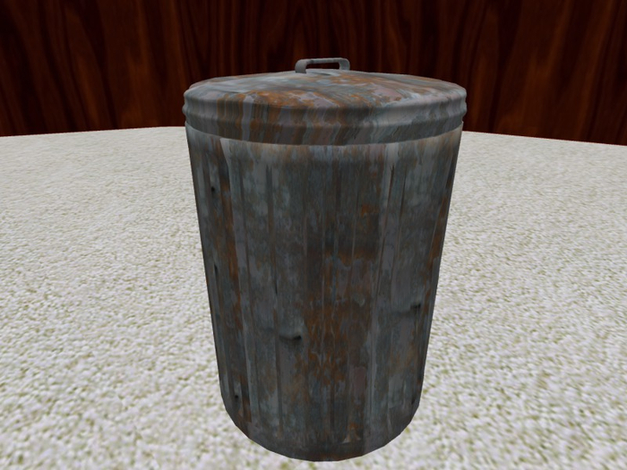 TM Rusty Trash Can with Removable Lid - FP - Full Permissions