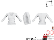 WC1180 Women's Wide V-neck Top FITMESH