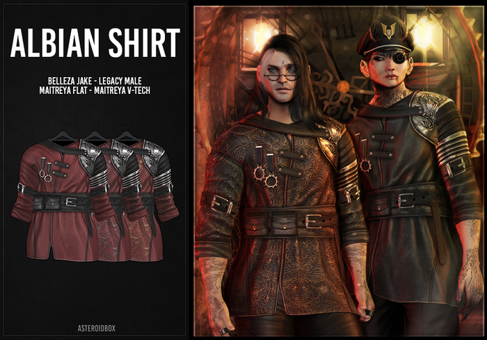 AsteroidBox. Albian Shirt - Red