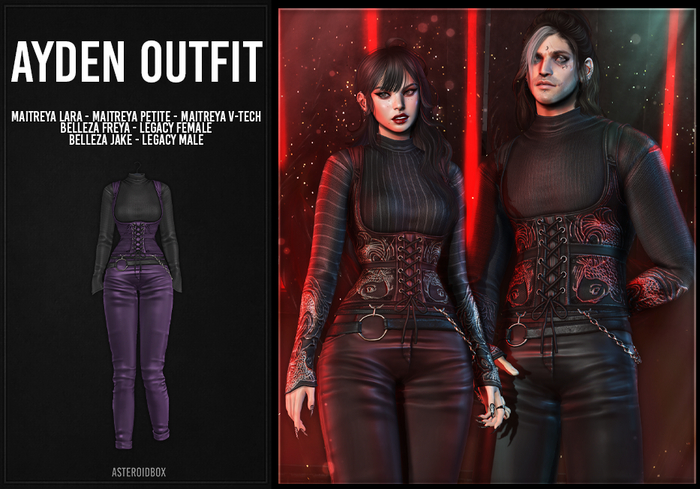 AsteroidBox. Ayden Outfit - Purple