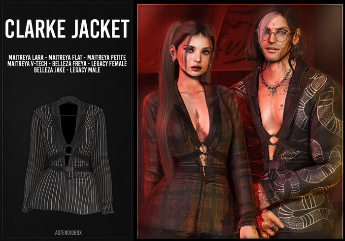 AsteroidBox. Clarke Jacket - Stripes