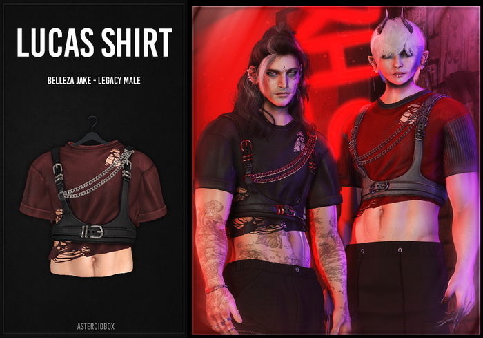 AsteroidBox. Lucas Shirt - Red