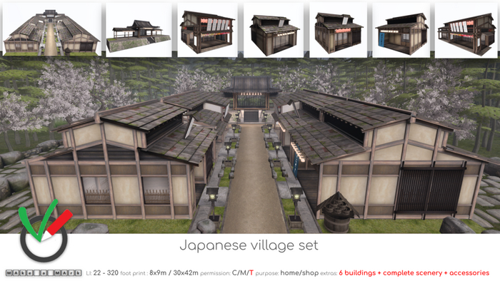 MAke a MArk - Japanese village set