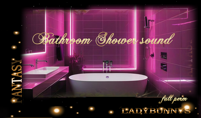 Bunny's sounds -Shower Bathroom  30 sec sound clips-full perm