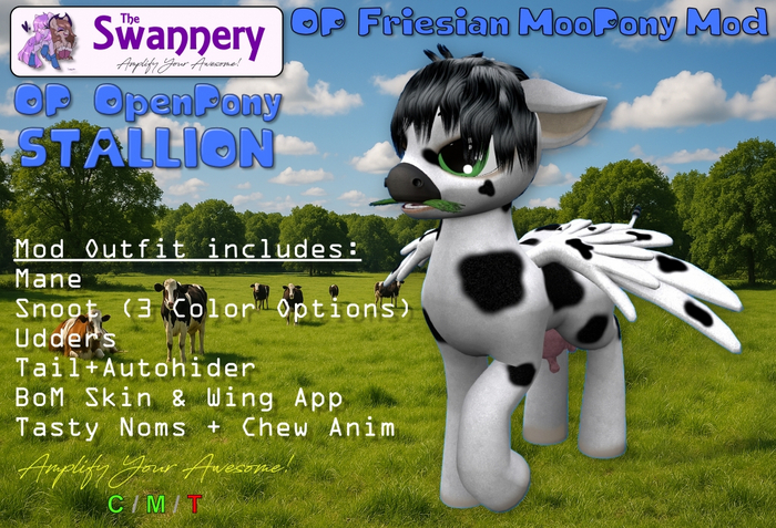 [OP] Stallion - Friesian Cow Mod 