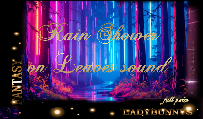 Bunny's sounds -Rain Shower on Leaves -full perm sound