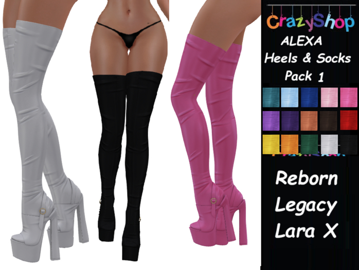 Crazy Alexa Heels & Socks Pack 1