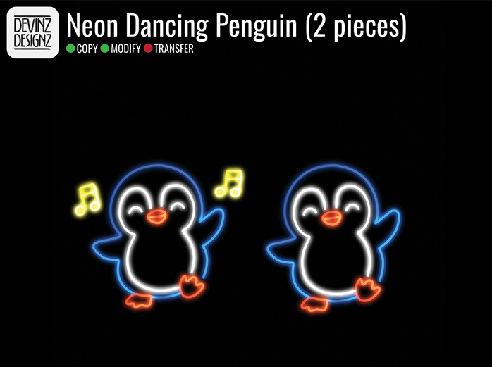 Neon - Dancing Penguin