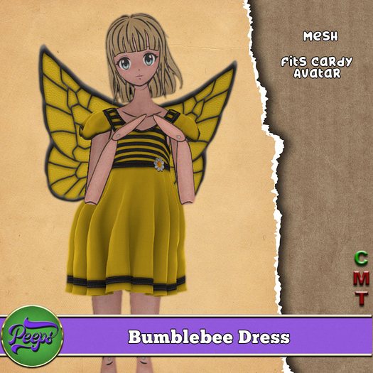 Peeps PMR Bumblebee Dress Cardy