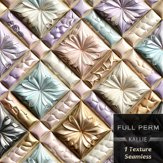 KJ Iridescent Seamless Texture - Ethereal Quilted