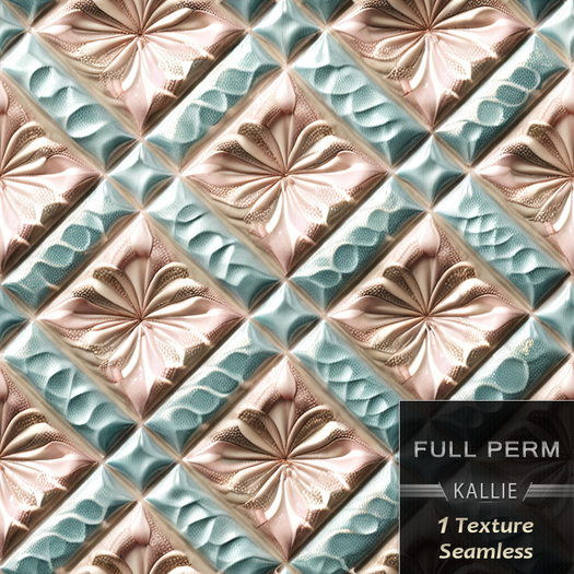 KJ Iridescent Seamless Texture - Blush Teal