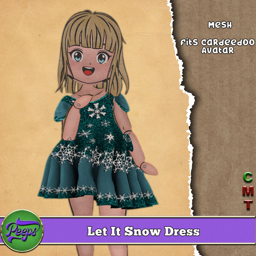 Peeps PMR Let It Snow Dress Cardeedoo