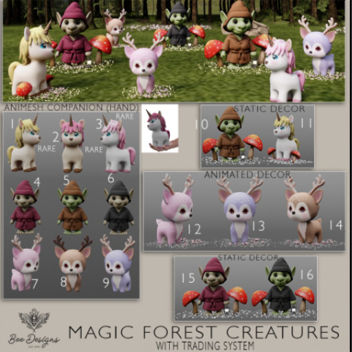 05 Bee Designs Magic forest creatures