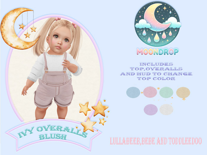 Moondrop~Ivy overalls  Blush ADD ME