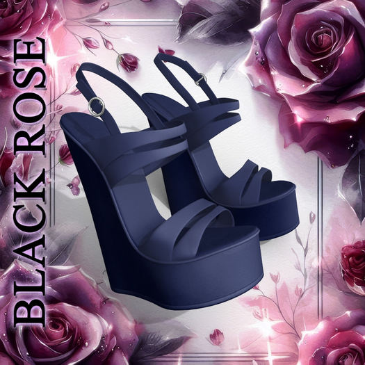 Navy Wedges LaraX